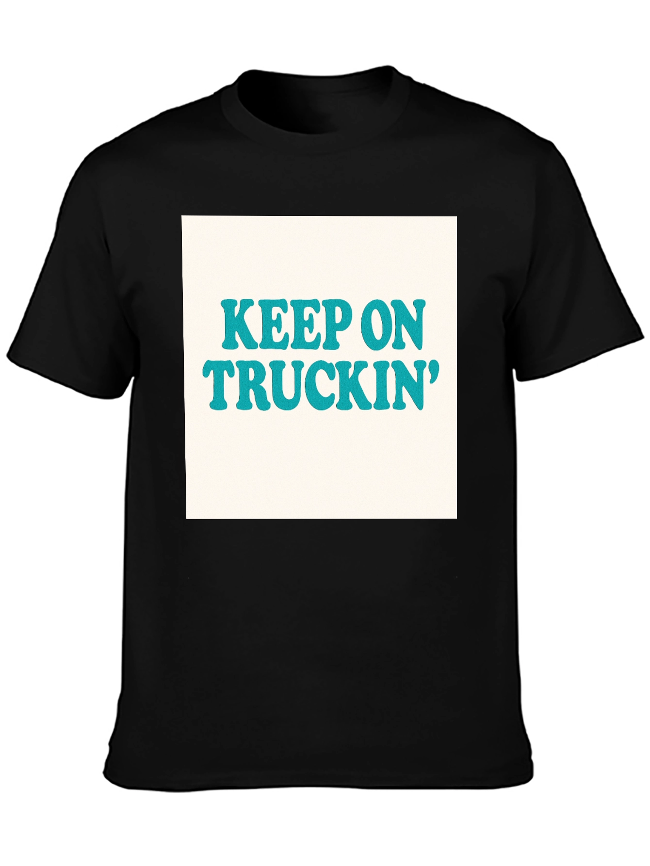 Keep On Truckin Retro T-Shirt - Black