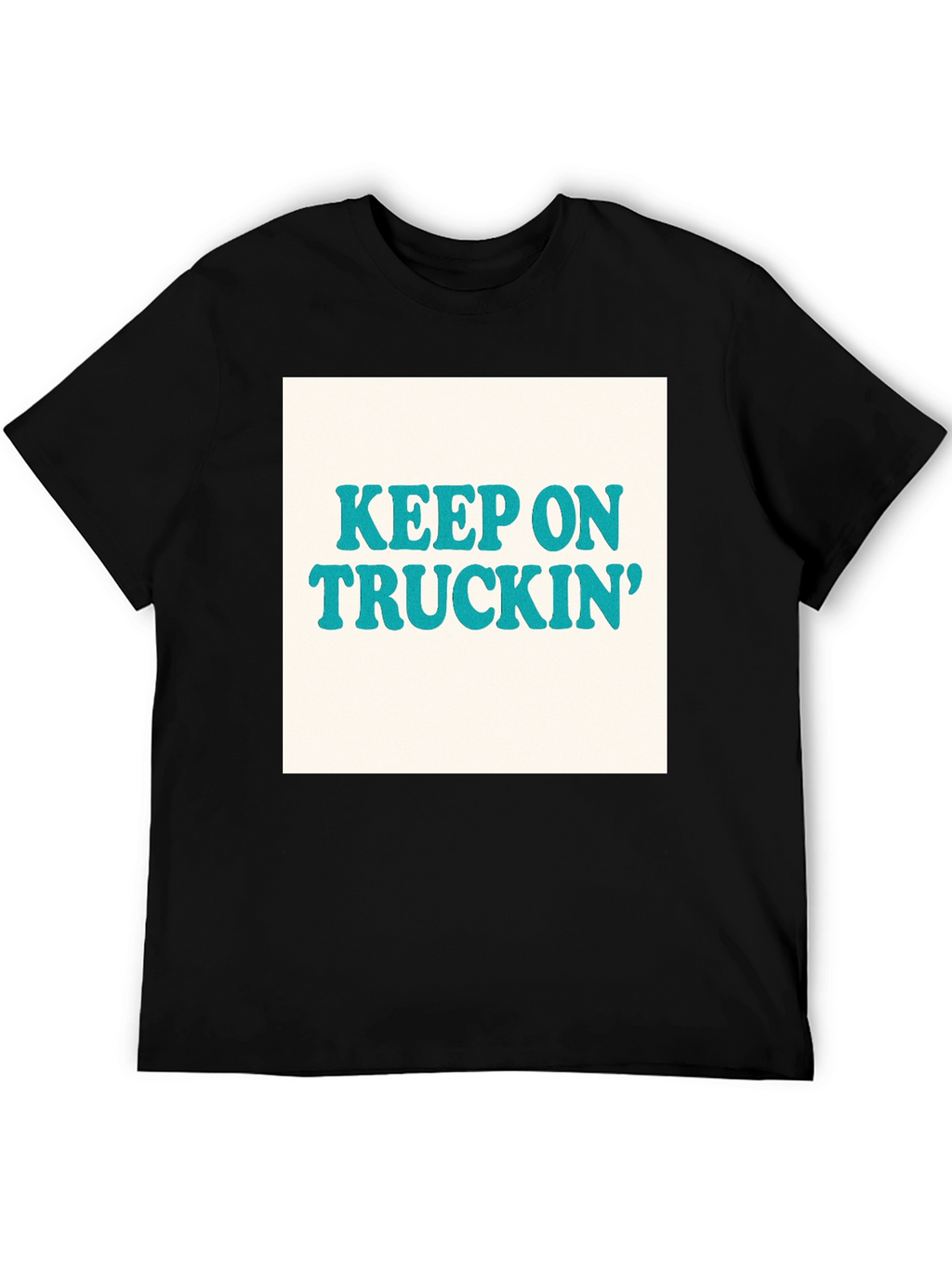 Keep On Truckin Retro T-Shirt - Black