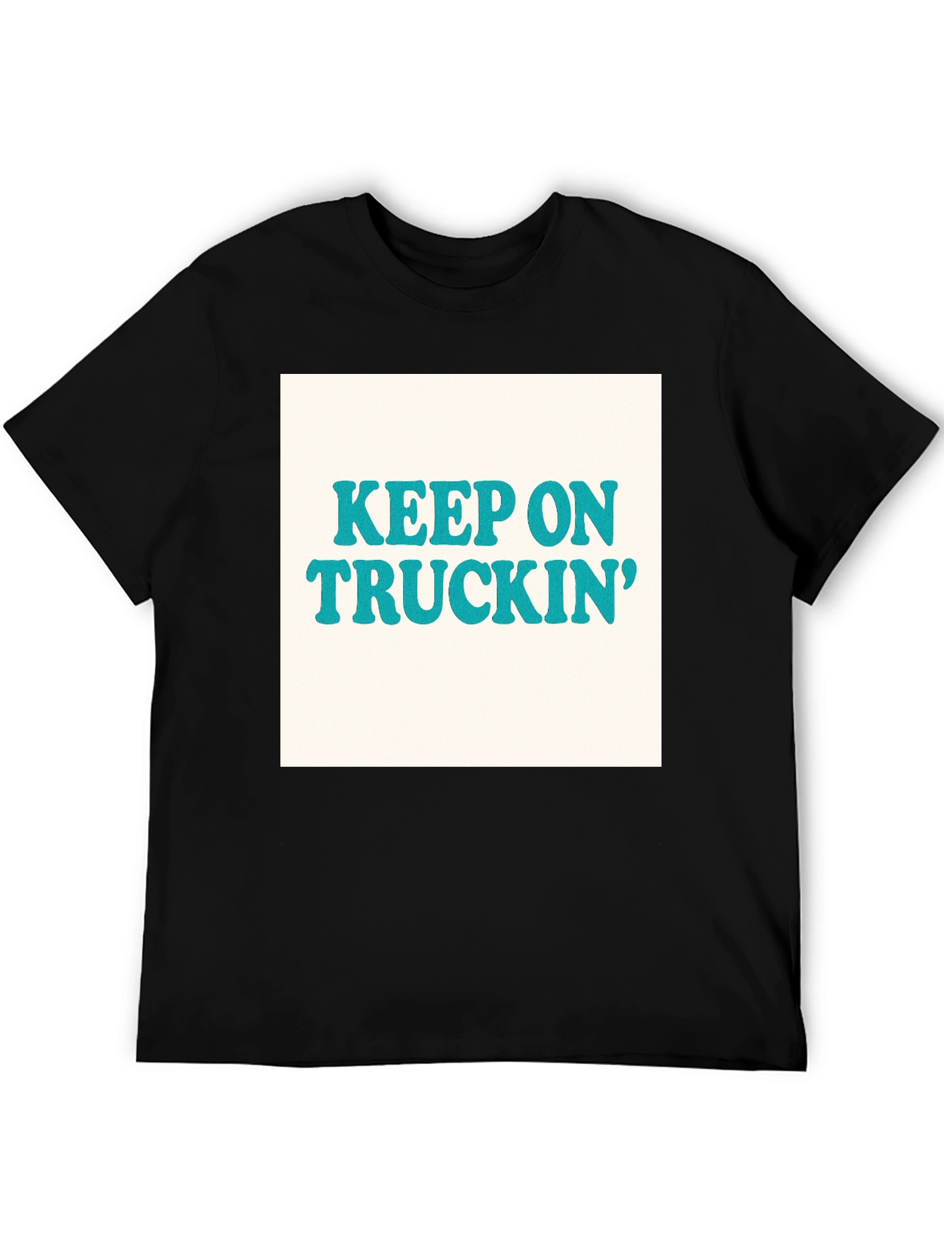 Keep On Truckin Retro T-Shirt - Black