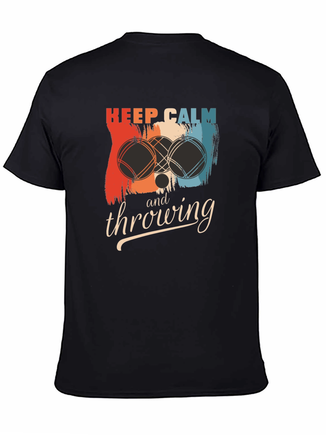Keep Calm & Throwing T-Shirt - Bocce Ball Graphic Tee