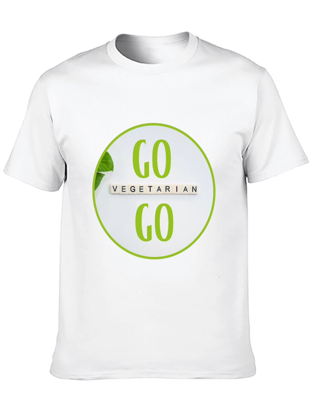 Go Vegetarian T-Shirt: Black Vegan Tee