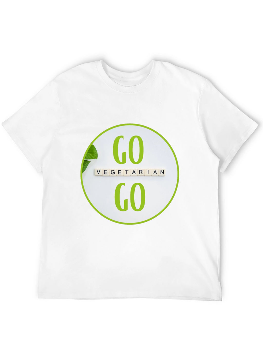 Go Vegetarian T-Shirt: Black Vegan Tee