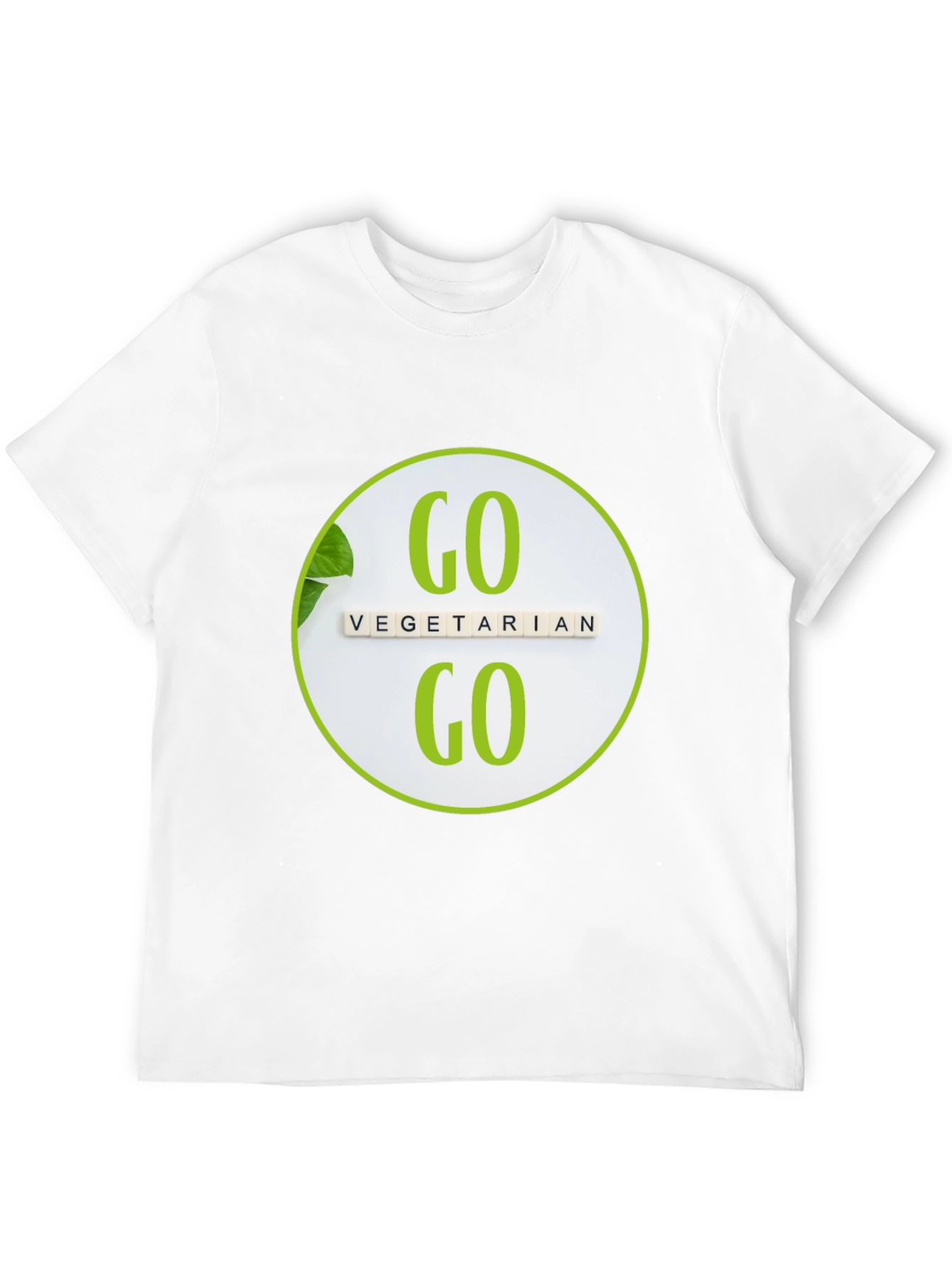 Go Vegetarian T-Shirt: Black Vegan Tee