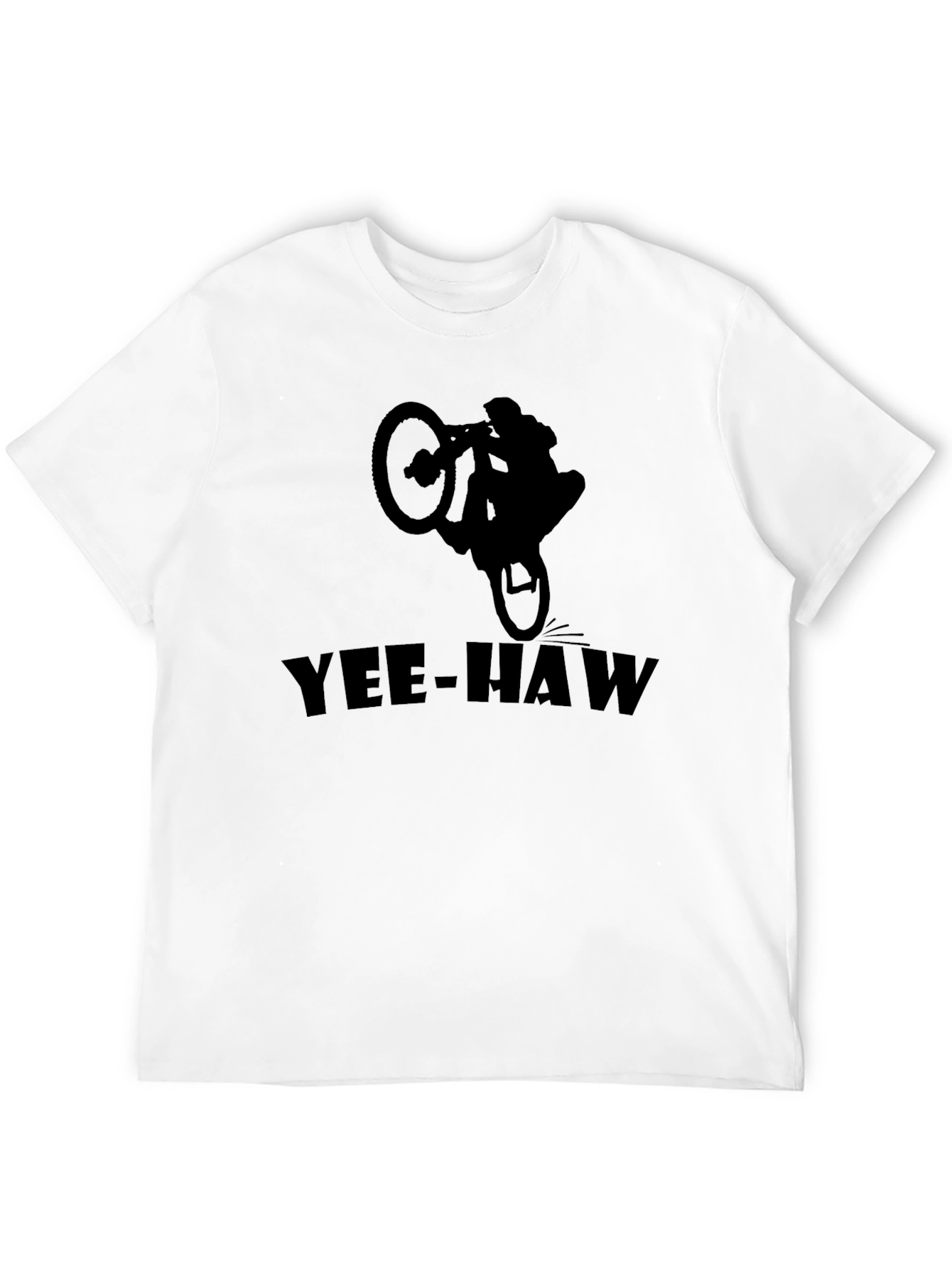 Yee-Haw Biker T-Shirt | Black Graphic Tee