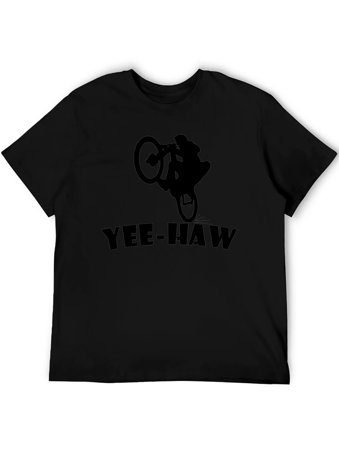 Yee-Haw Biker T-Shirt | Black Graphic Tee