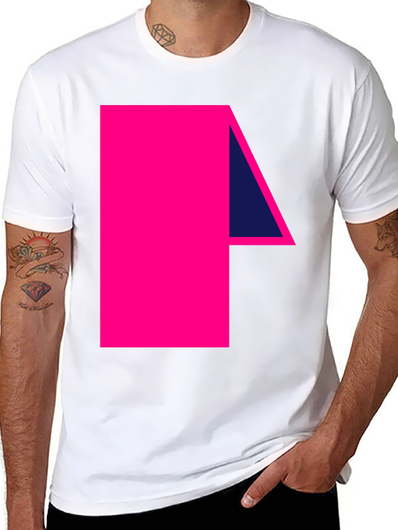 Geometric Graphic Tee - Bold and Modern