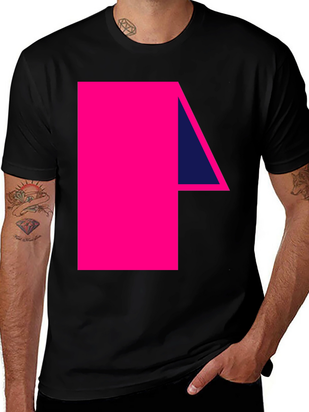Geometric Graphic Tee - Bold and Modern