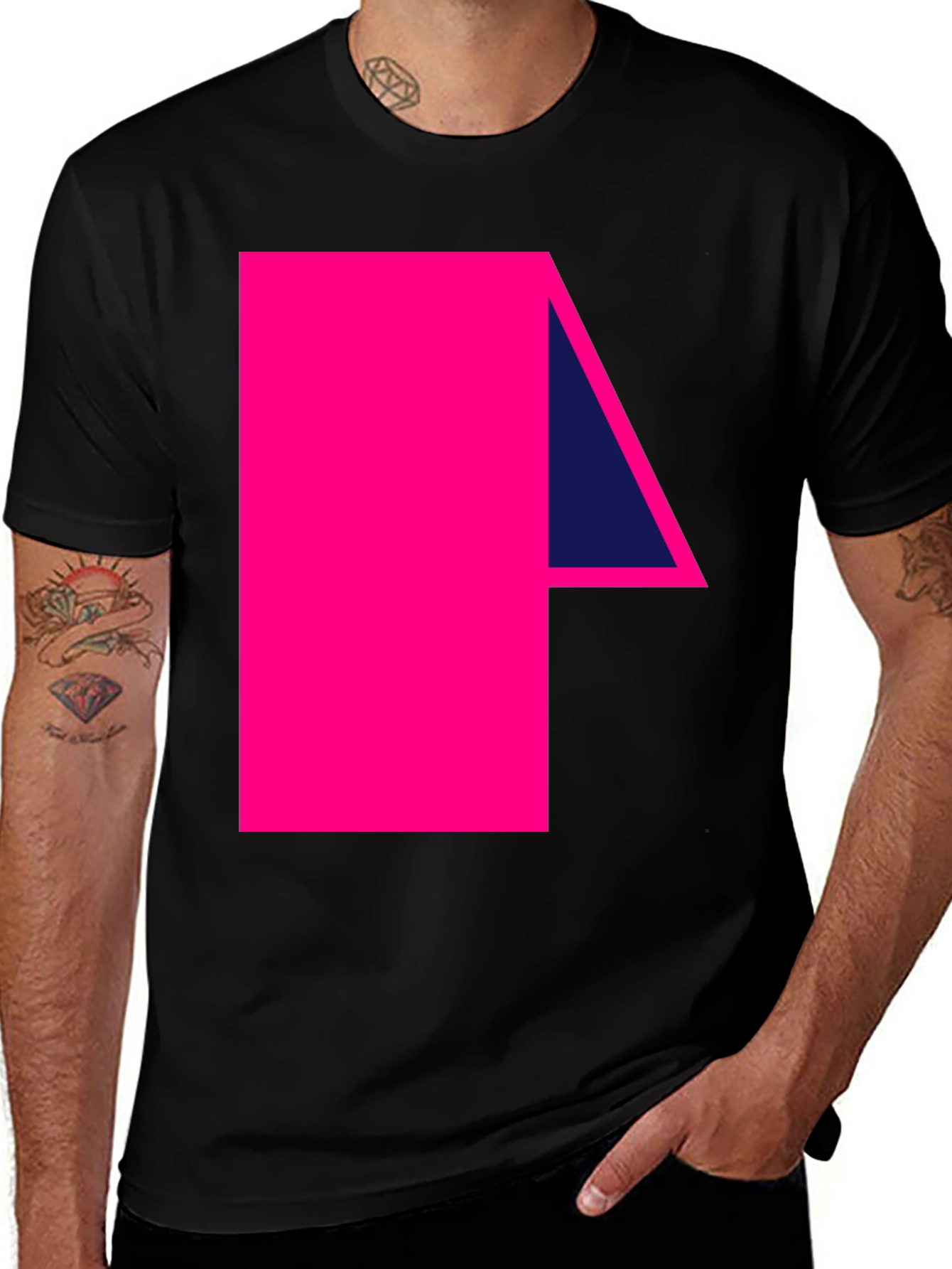 Geometric Graphic Tee - Bold and Modern