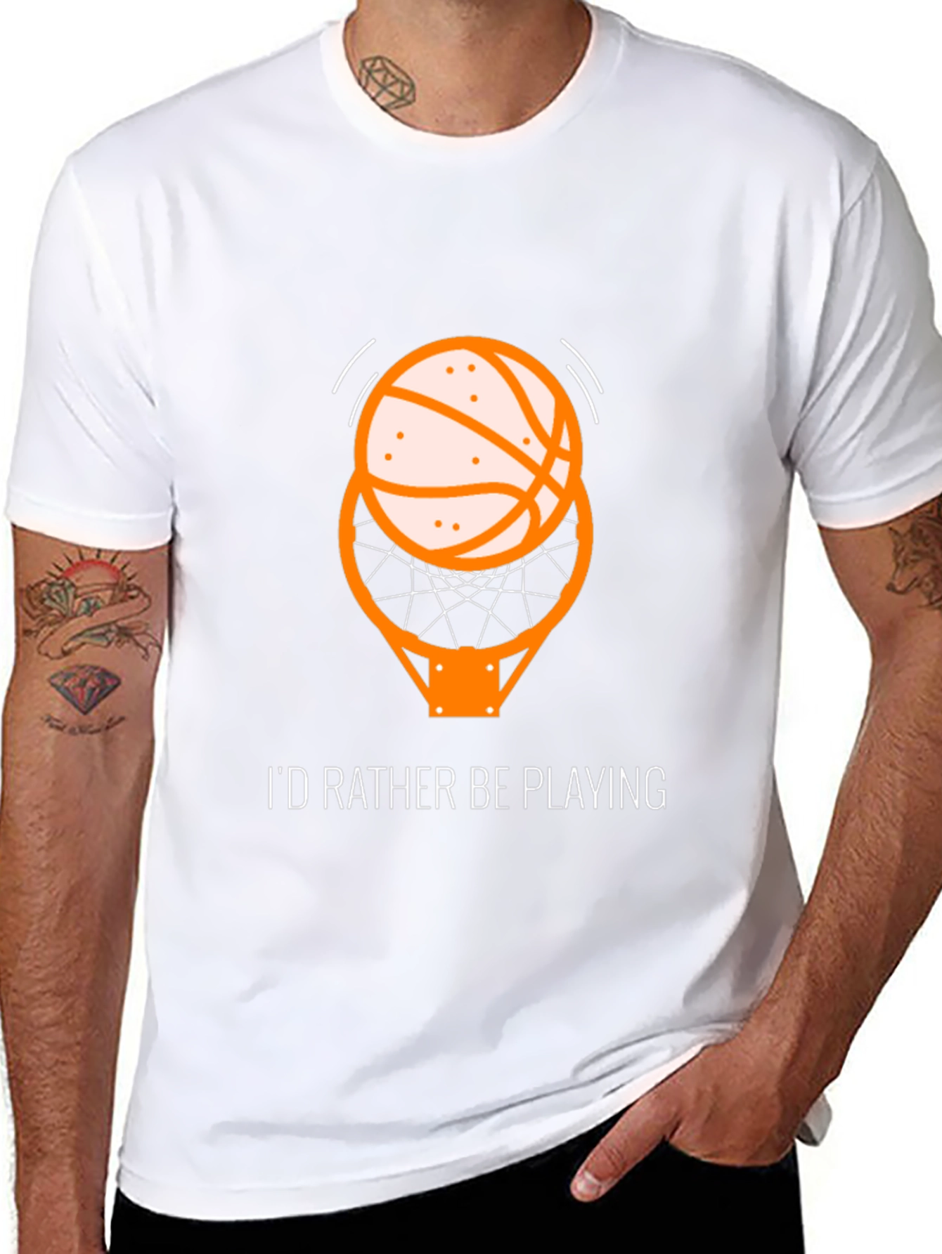 Basketball T-Shirt - Id Rather Be Playing