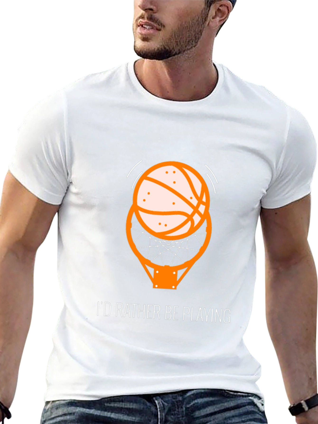 Basketball T-Shirt - Id Rather Be Playing