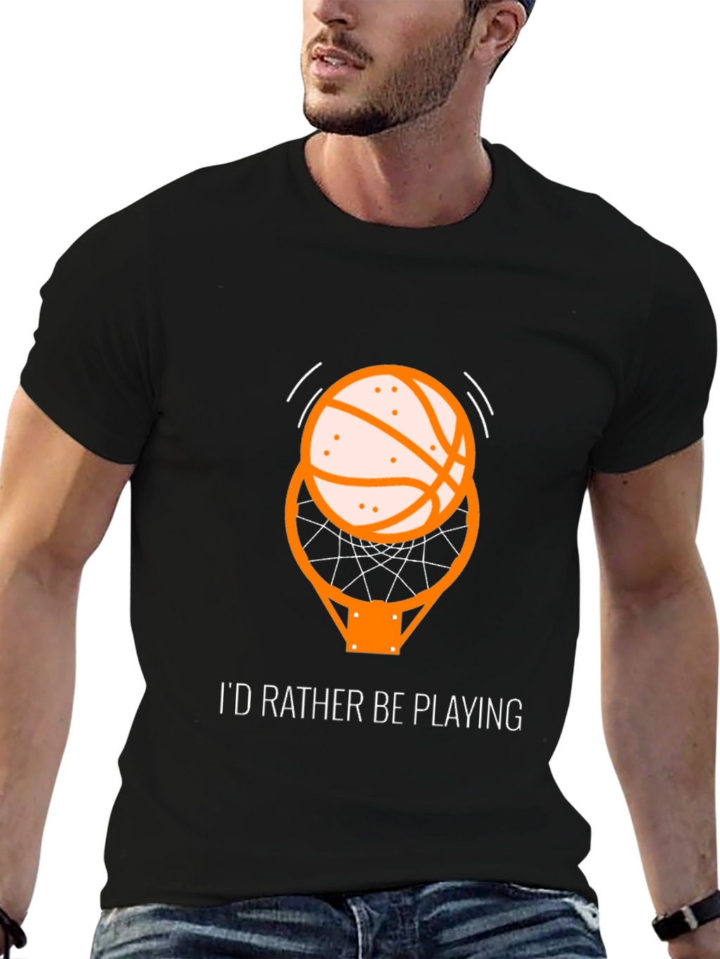 Basketball T-Shirt - Id Rather Be Playing
