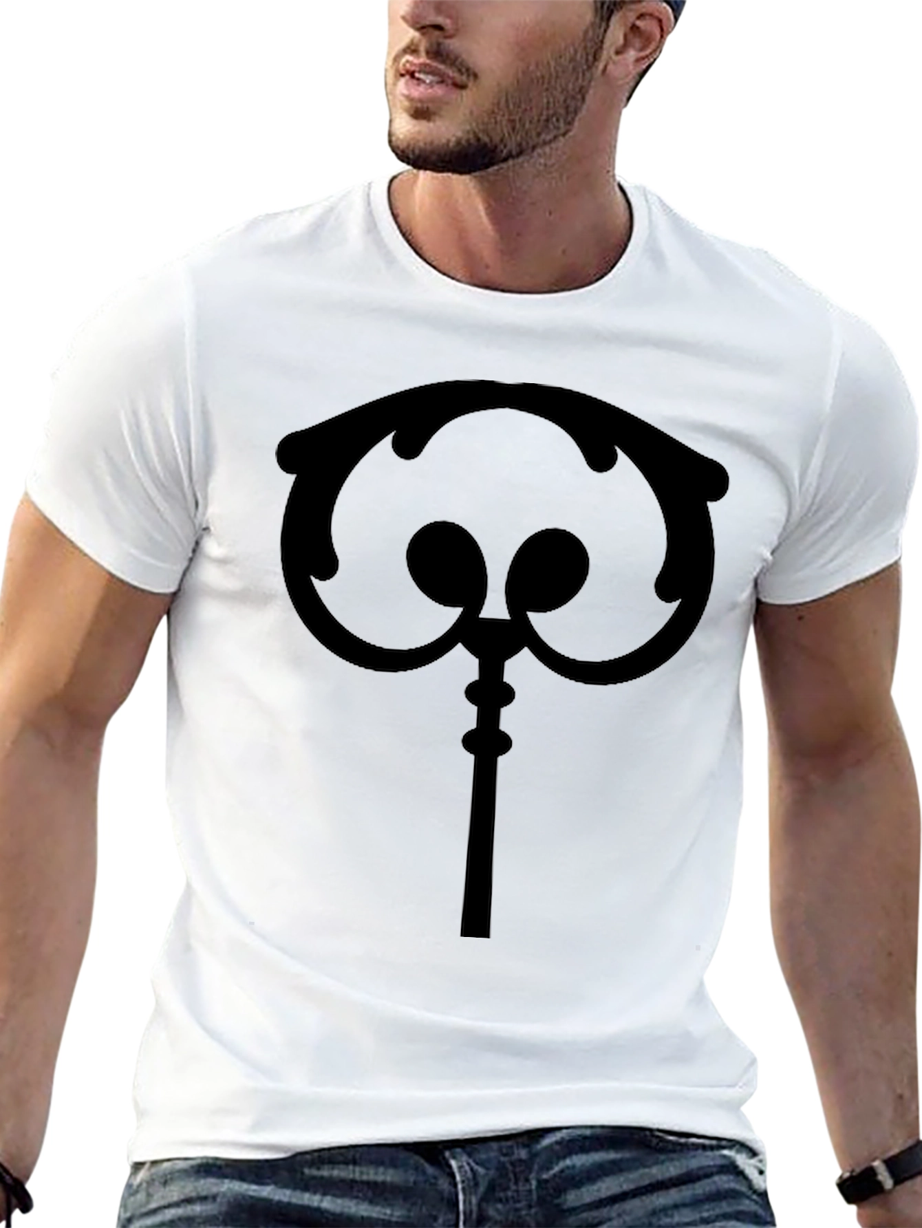 Black Key Design T-Shirt - Stylish & Unique