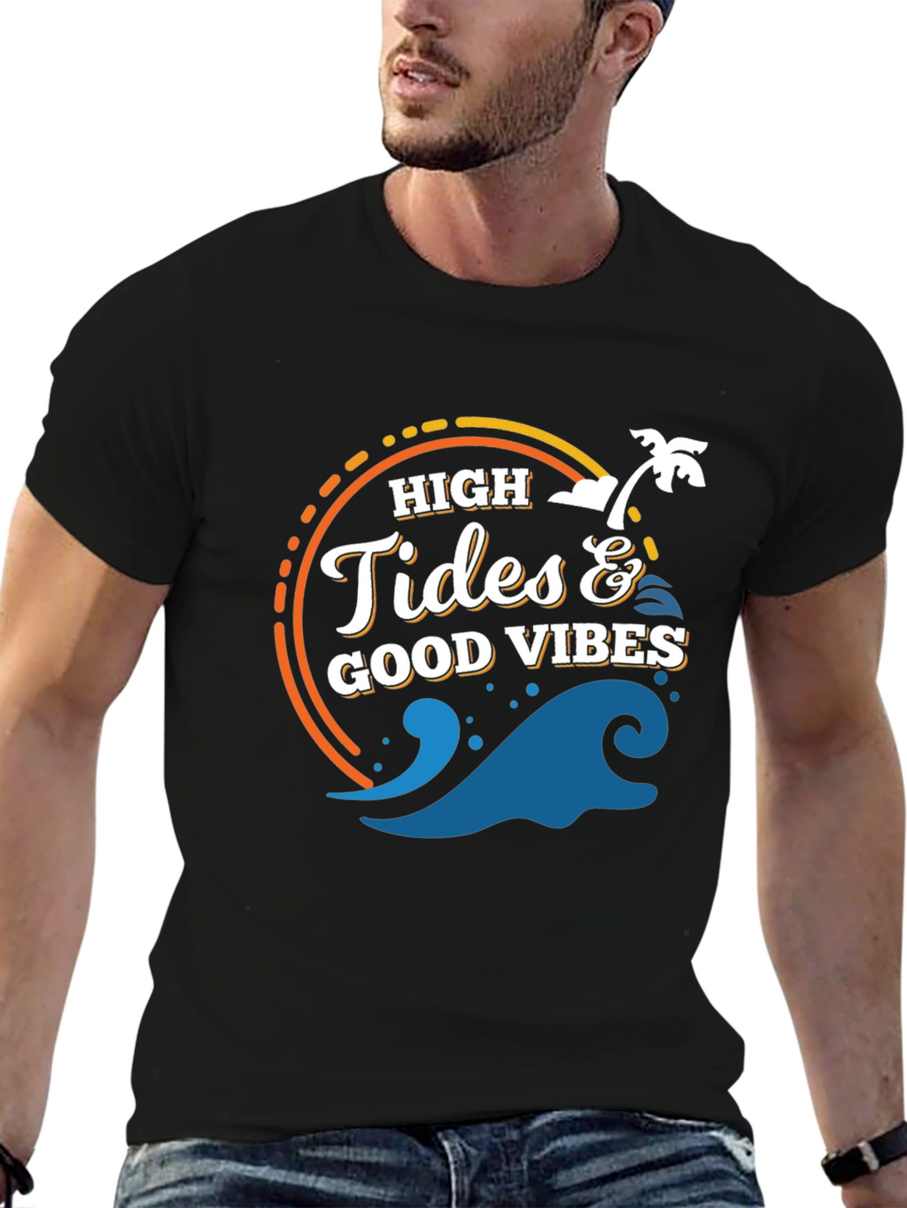 High Tides & Good Vibes Graphic Tee