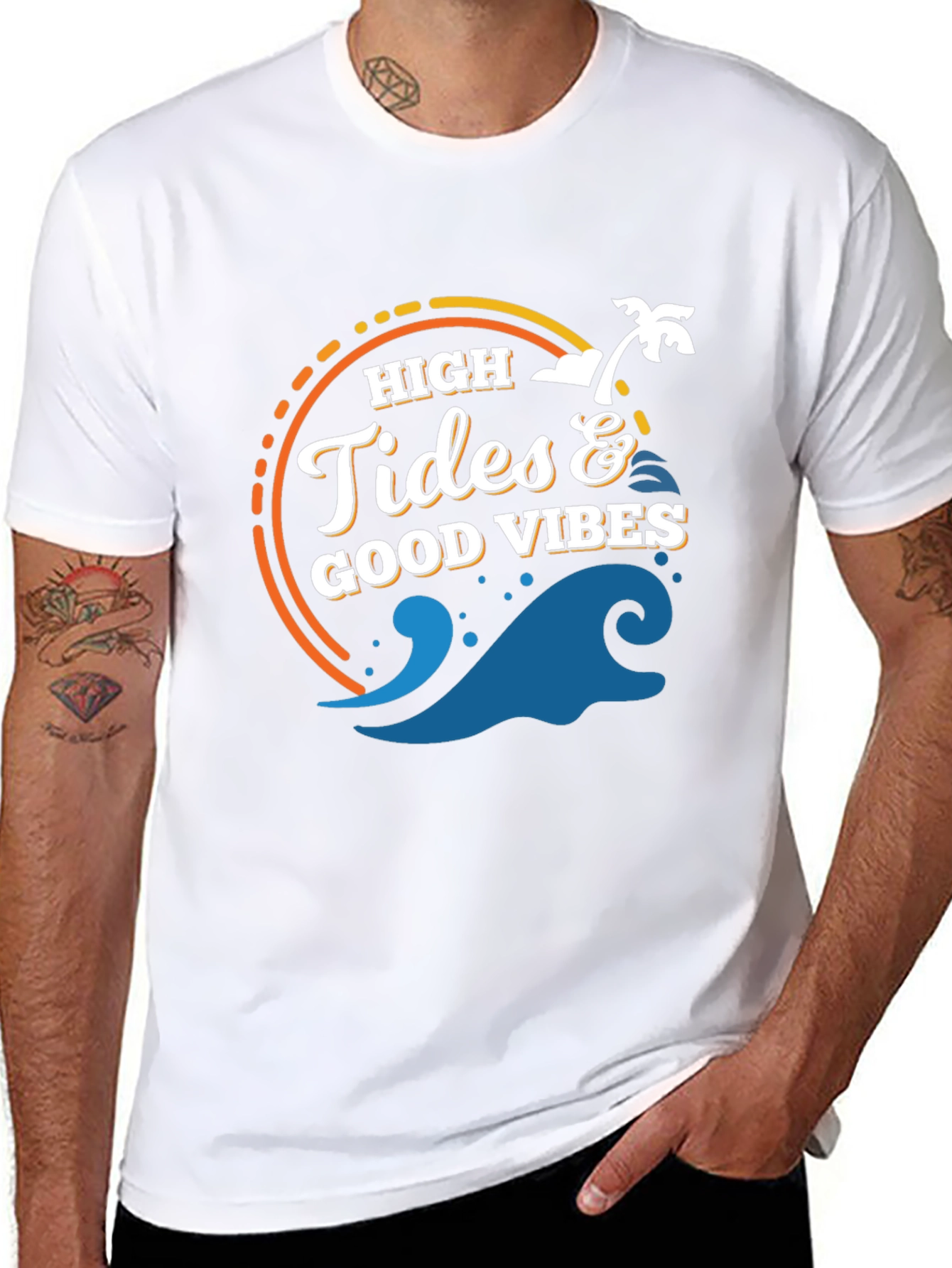 High Tides & Good Vibes Graphic Tee