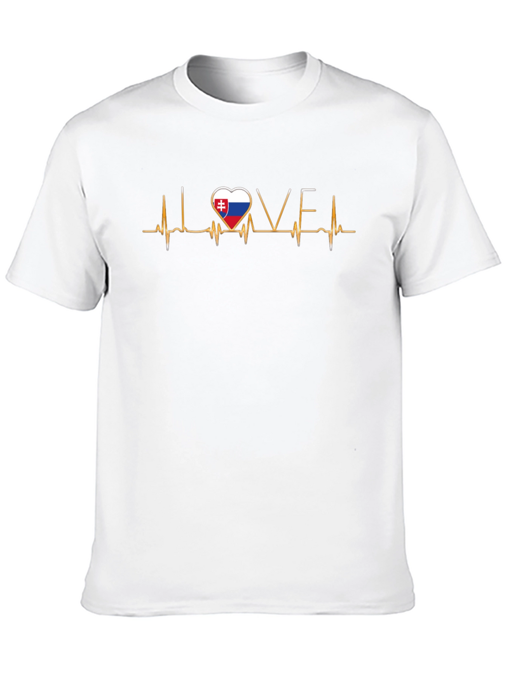 I Love Slovakia Heartbeat T-Shirt