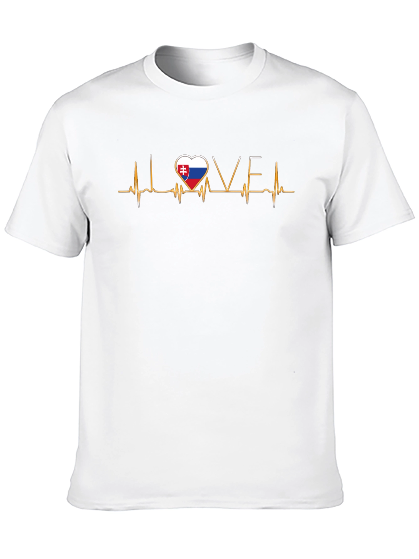 I Love Slovakia Heartbeat T-Shirt