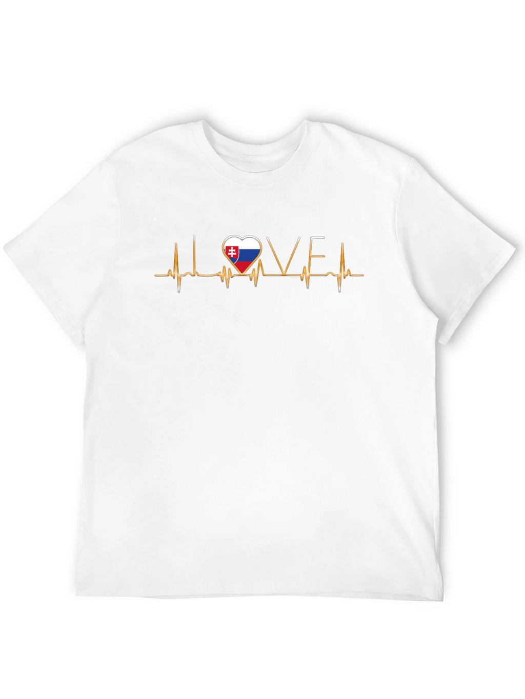 I Love Slovakia Heartbeat T-Shirt