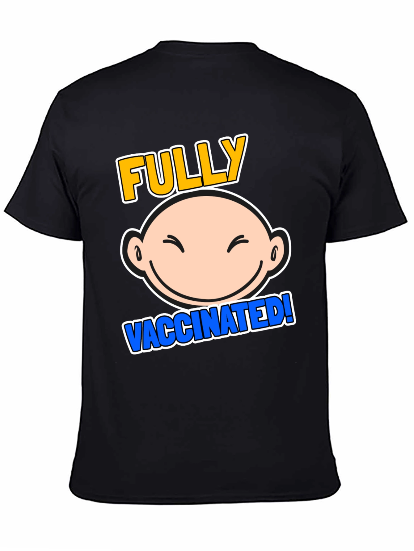 Fully Vaccinated Cartoon Graphic Tee