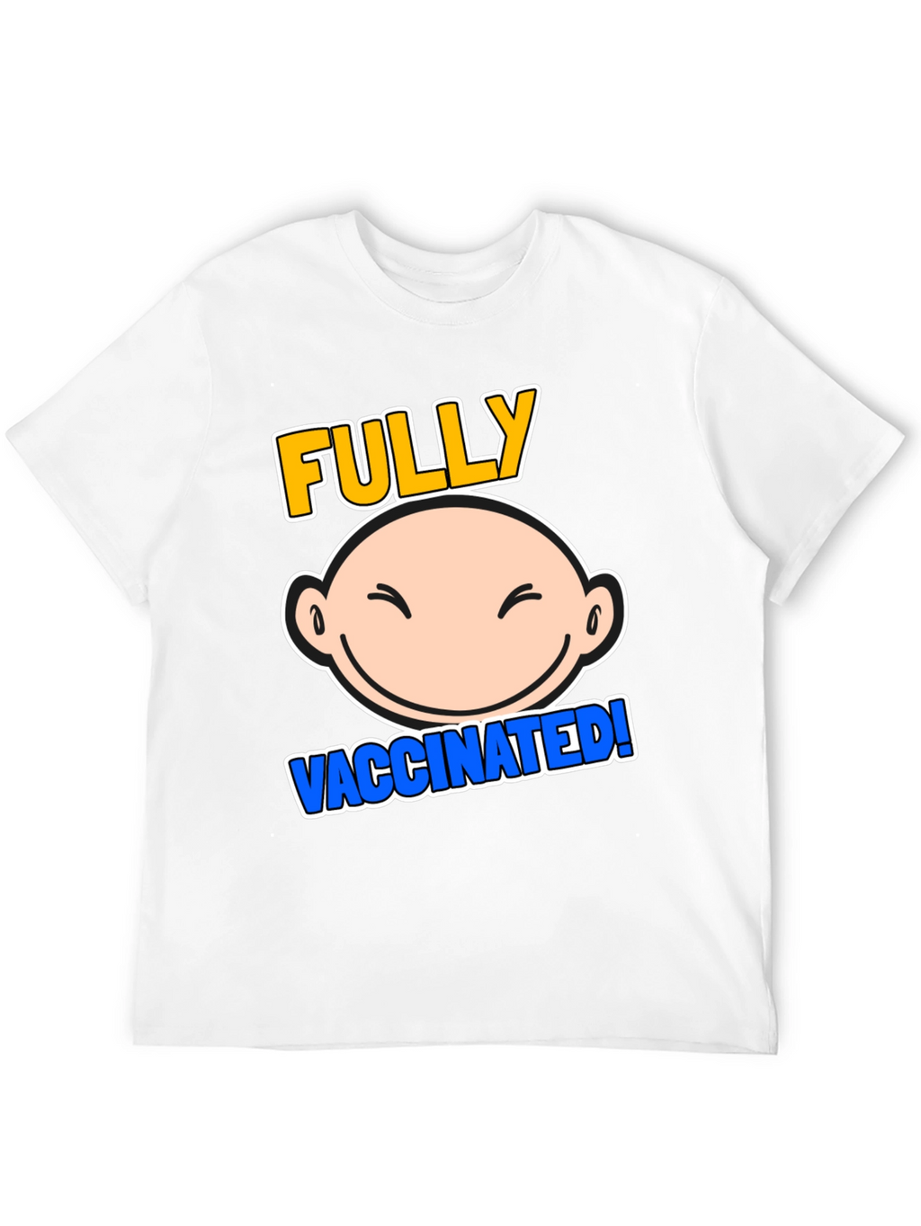 Fully Vaccinated Cartoon Graphic Tee