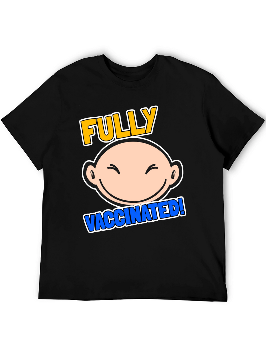 Fully Vaccinated Cartoon Graphic Tee