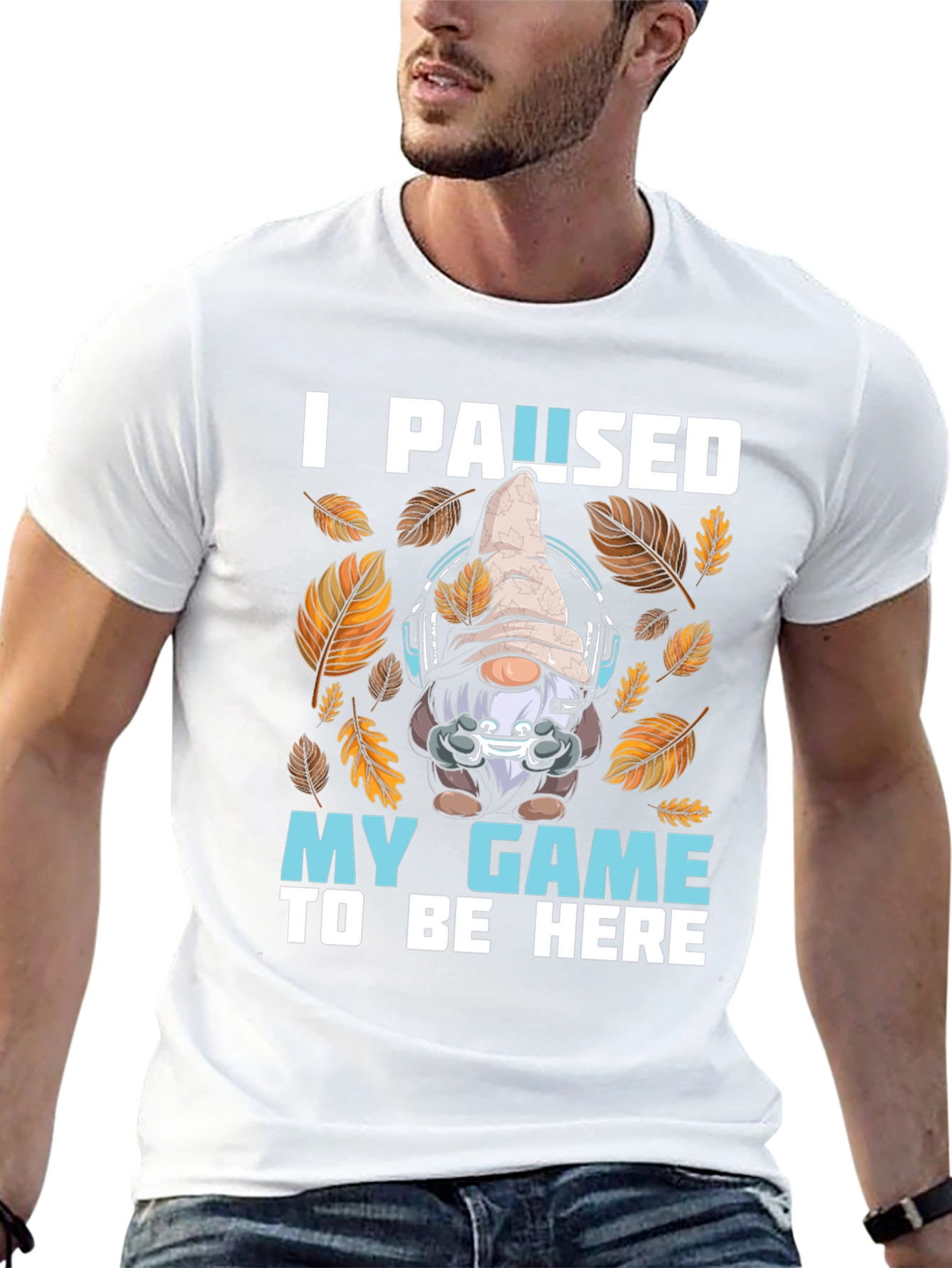 Gamer Gnome T-Shirt - I Paused My Game