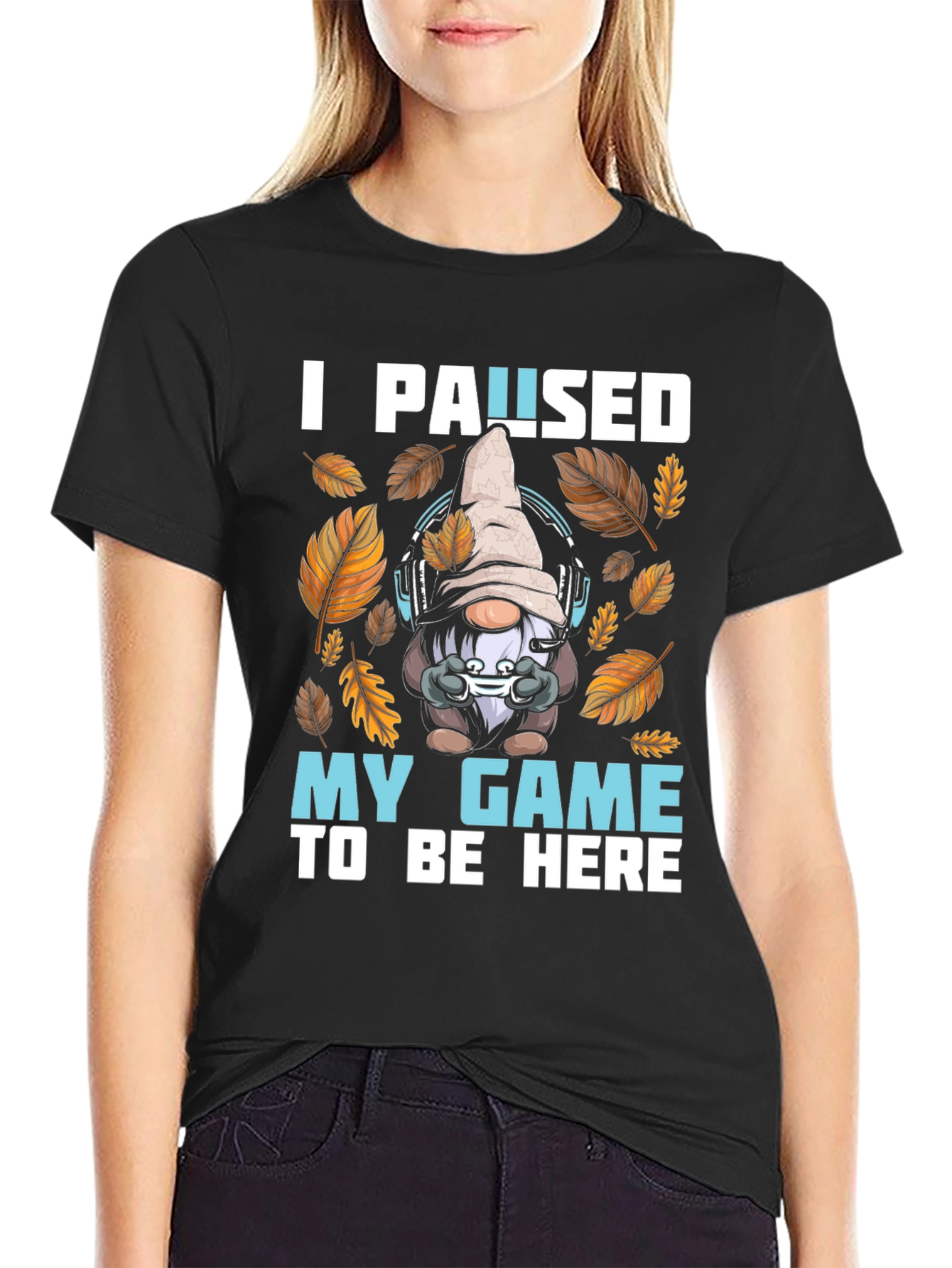 Gamer Gnome T-Shirt - I Paused My Game