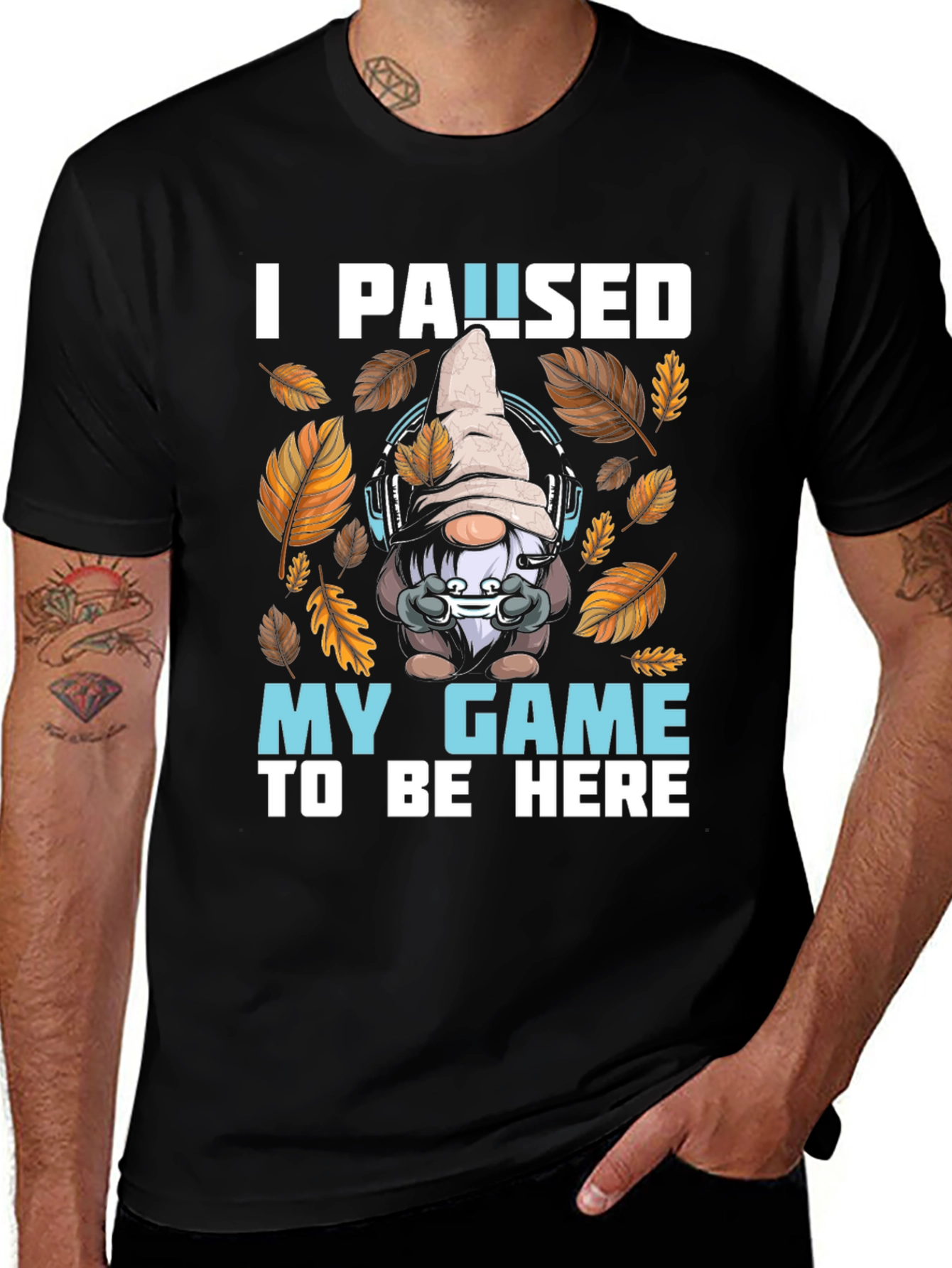 Gamer Gnome T-Shirt - I Paused My Game