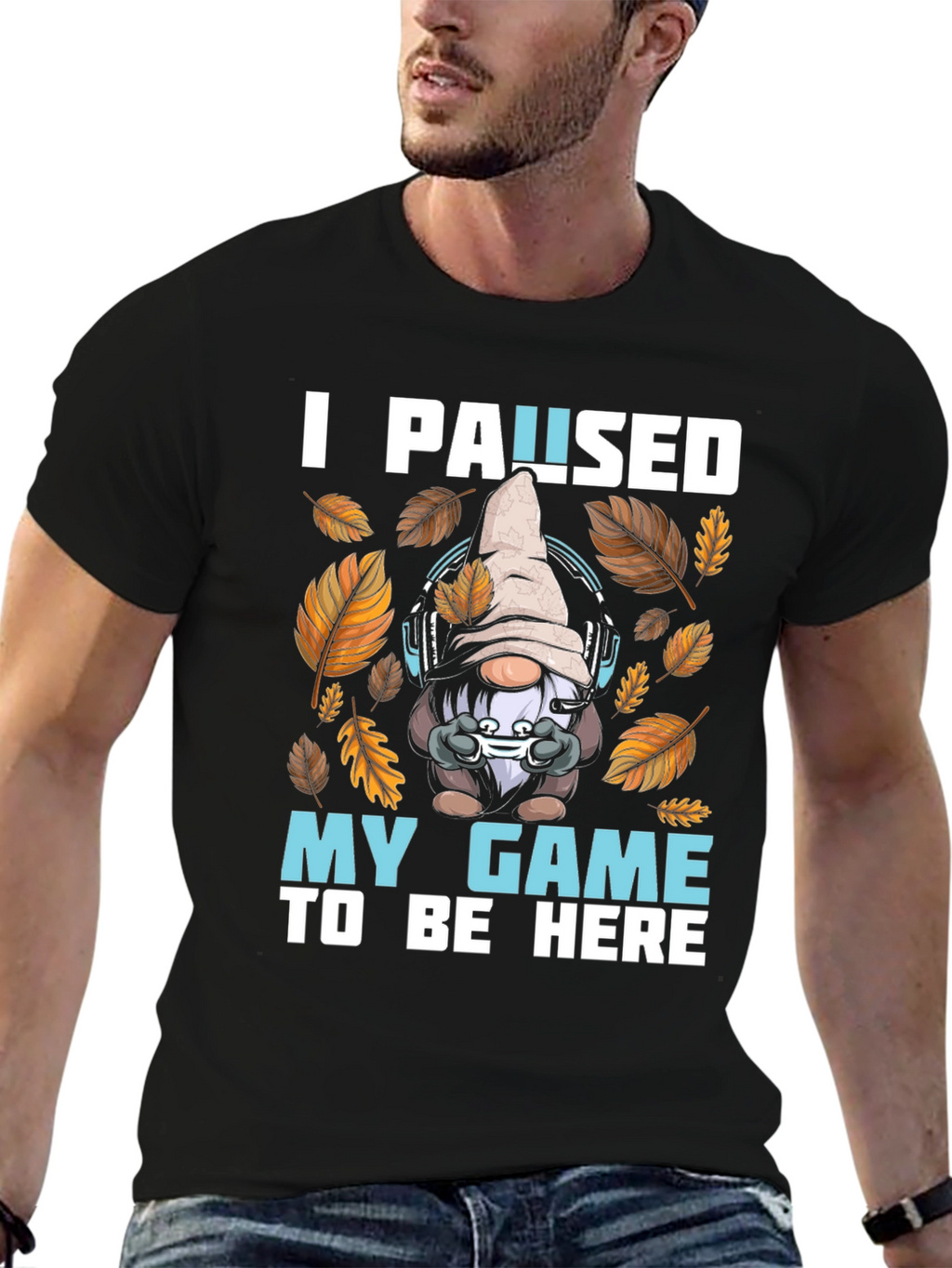 Gamer Gnome T-Shirt - I Paused My Game