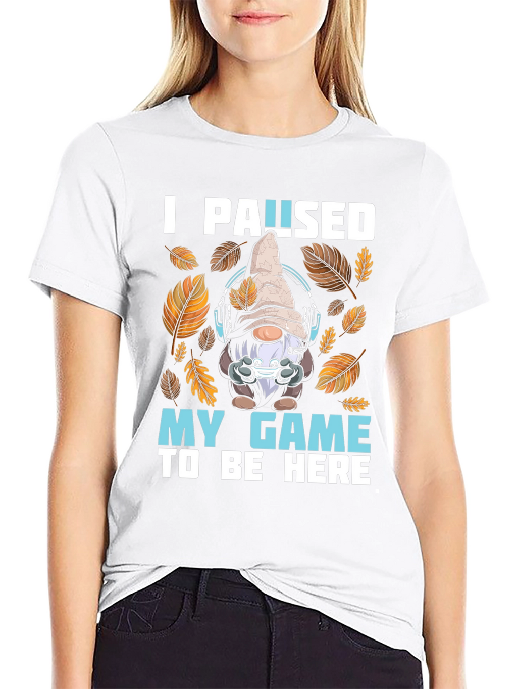 Gamer Gnome T-Shirt - I Paused My Game