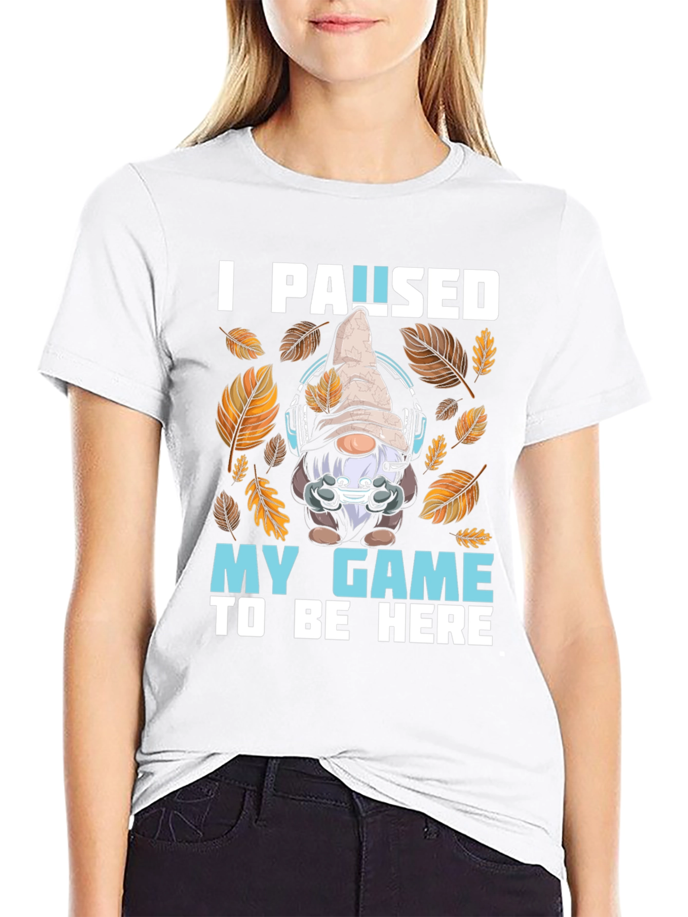 Gamer Gnome T-Shirt - I Paused My Game