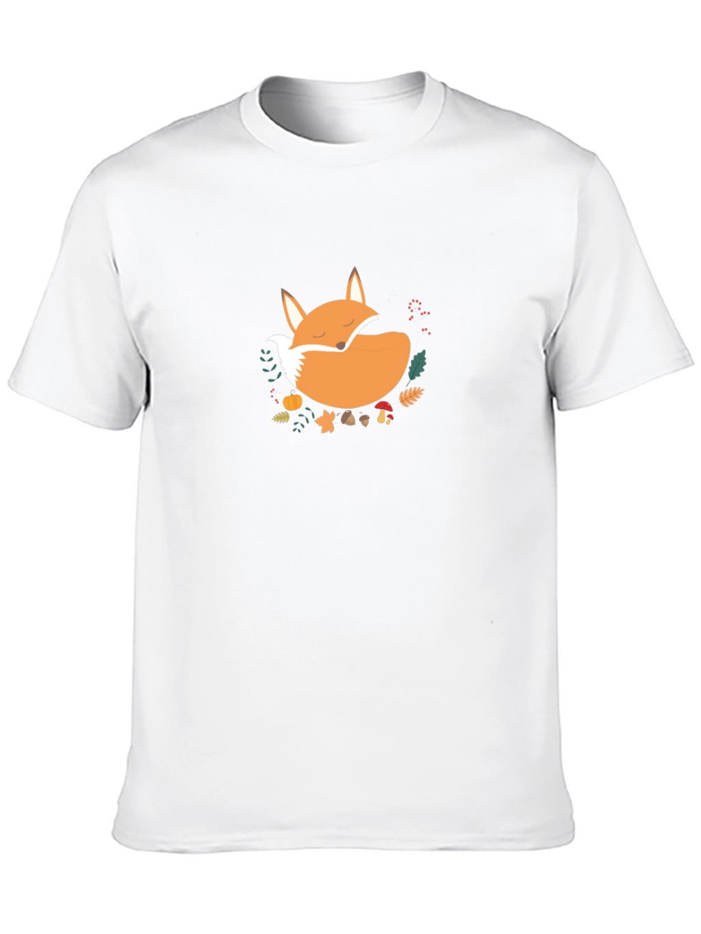 Cozy Fox Graphic Tee - Unisex Black T-Shirt