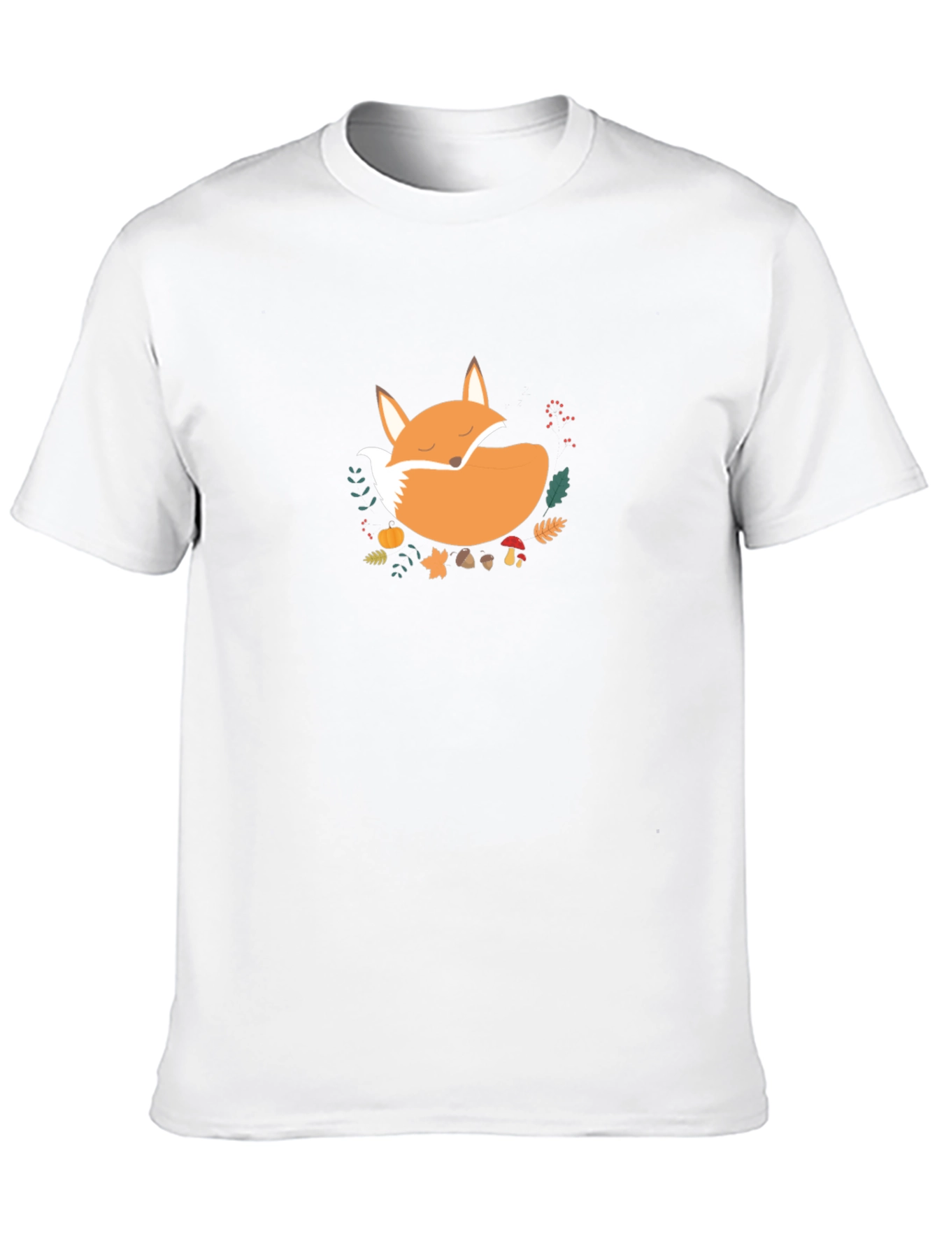 Cozy Fox Graphic Tee - Unisex Black T-Shirt