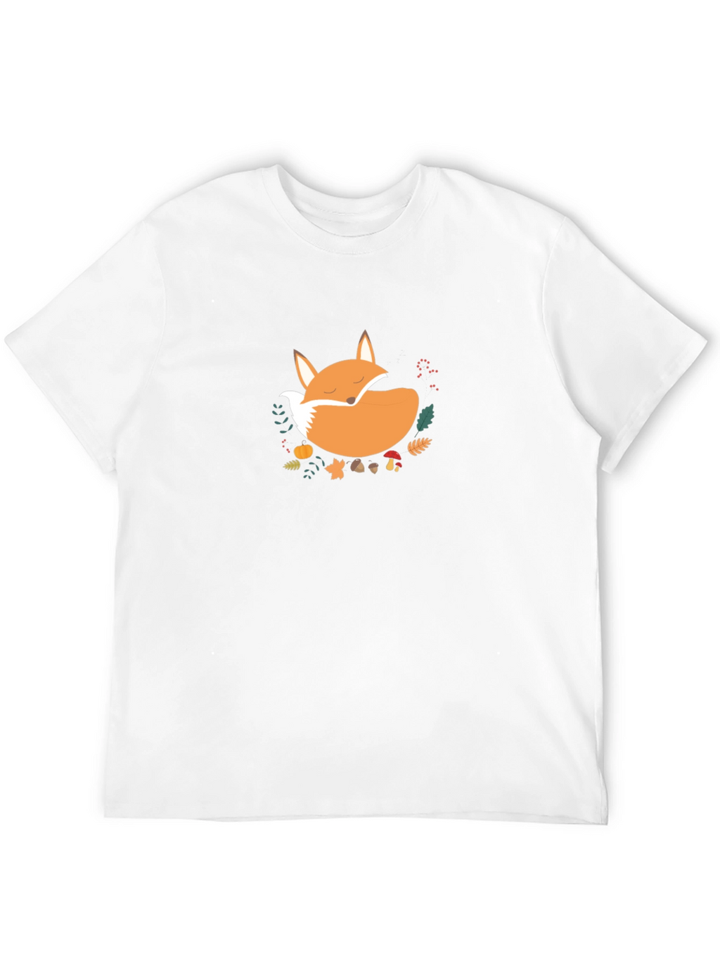 Cozy Fox Graphic Tee - Unisex Black T-Shirt