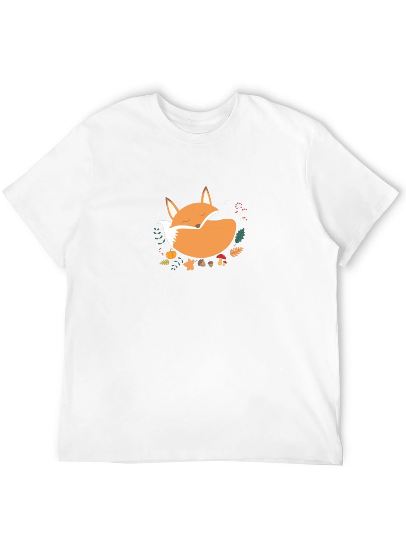 Cozy Fox Graphic Tee - Unisex Black T-Shirt