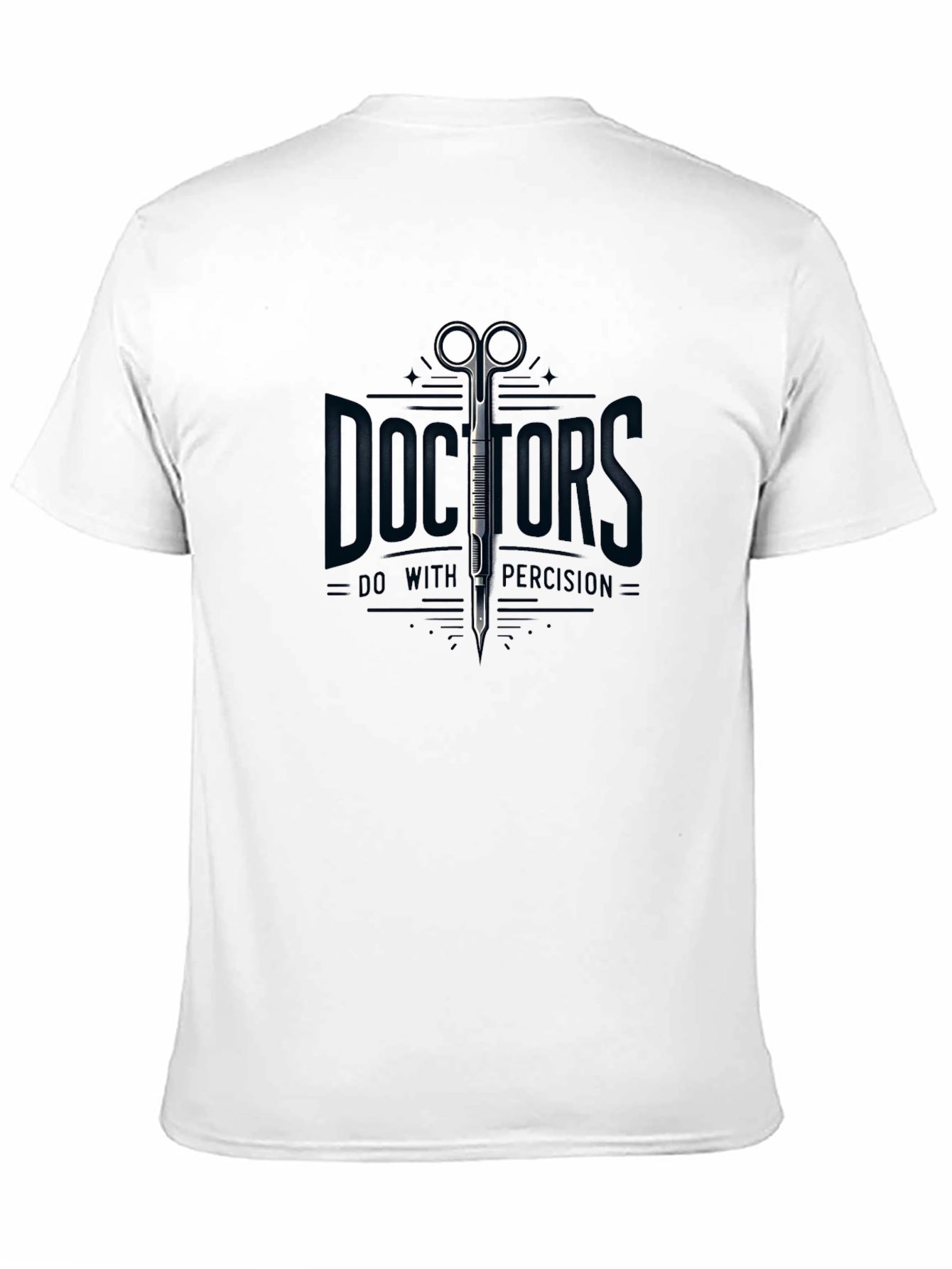 Doctors Precision Black T-Shirt - Medical Theme