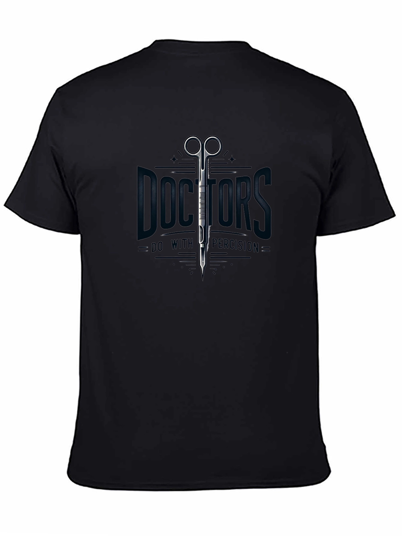Doctors Precision Black T-Shirt - Medical Theme