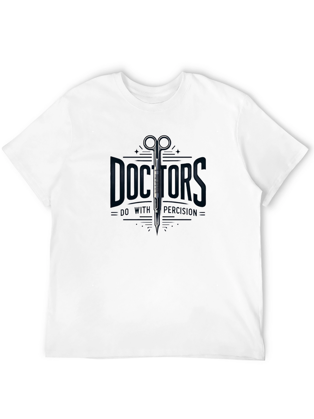 Doctors Precision Black T-Shirt - Medical Theme