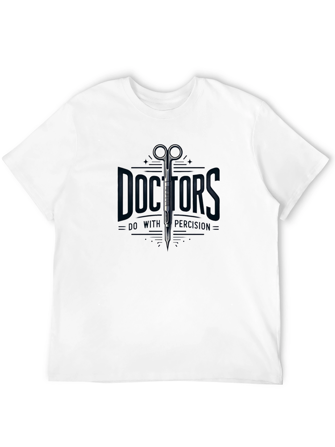 Doctors Precision Black T-Shirt - Medical Theme