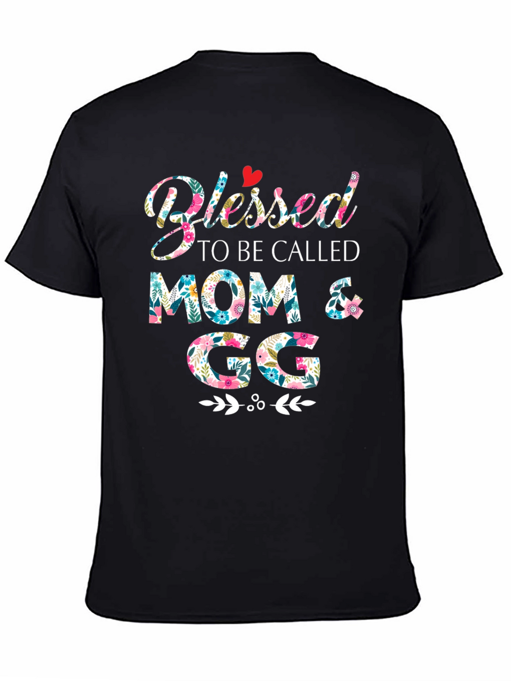 Blessed Mom & GG Floral T-Shirt