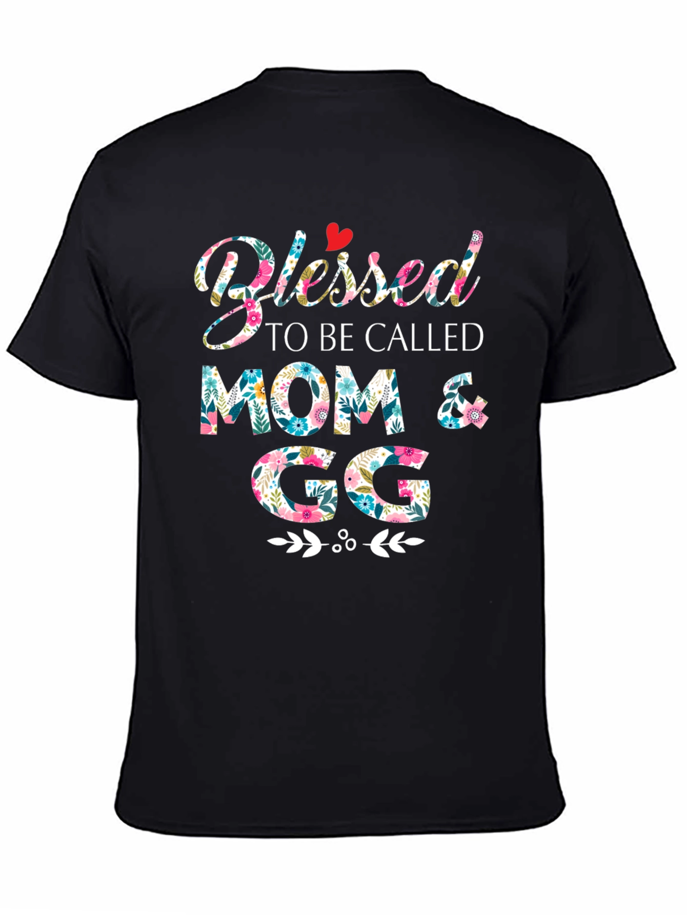 Blessed Mom & GG Floral T-Shirt
