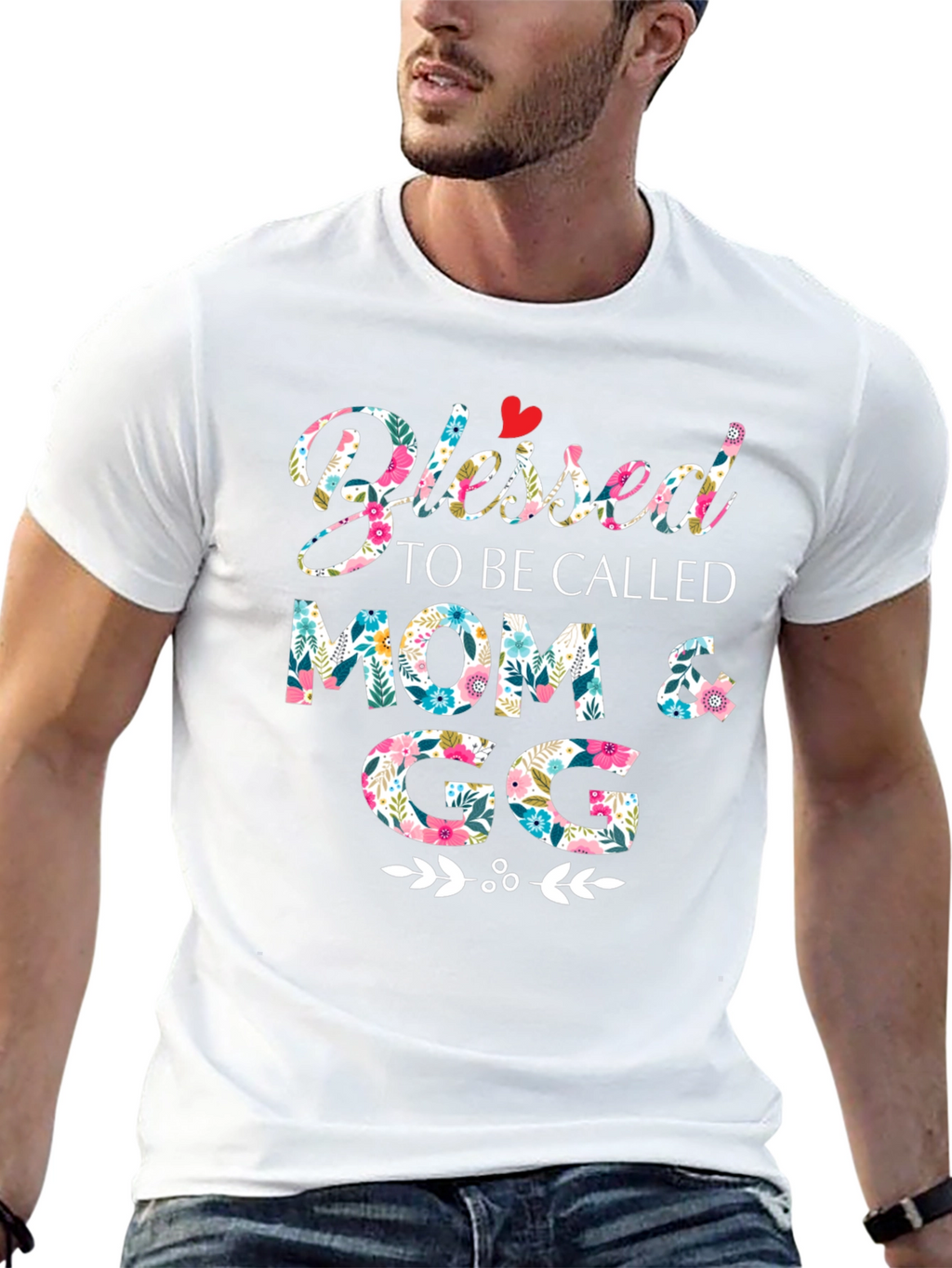 Blessed Mom & GG Floral T-Shirt