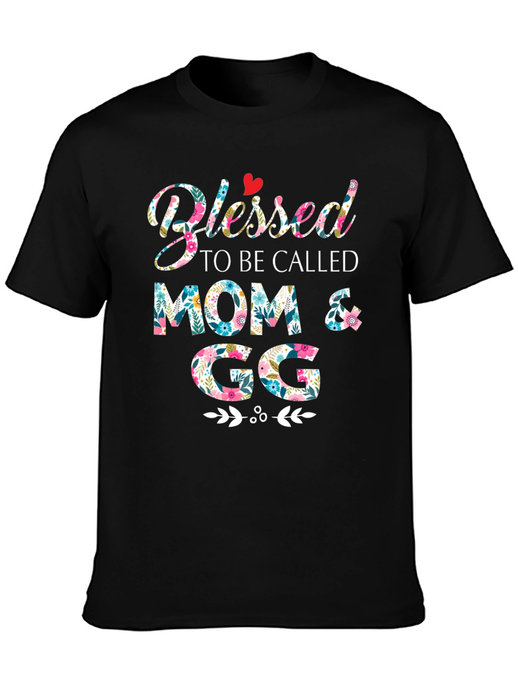 Blessed Mom & GG Floral T-Shirt