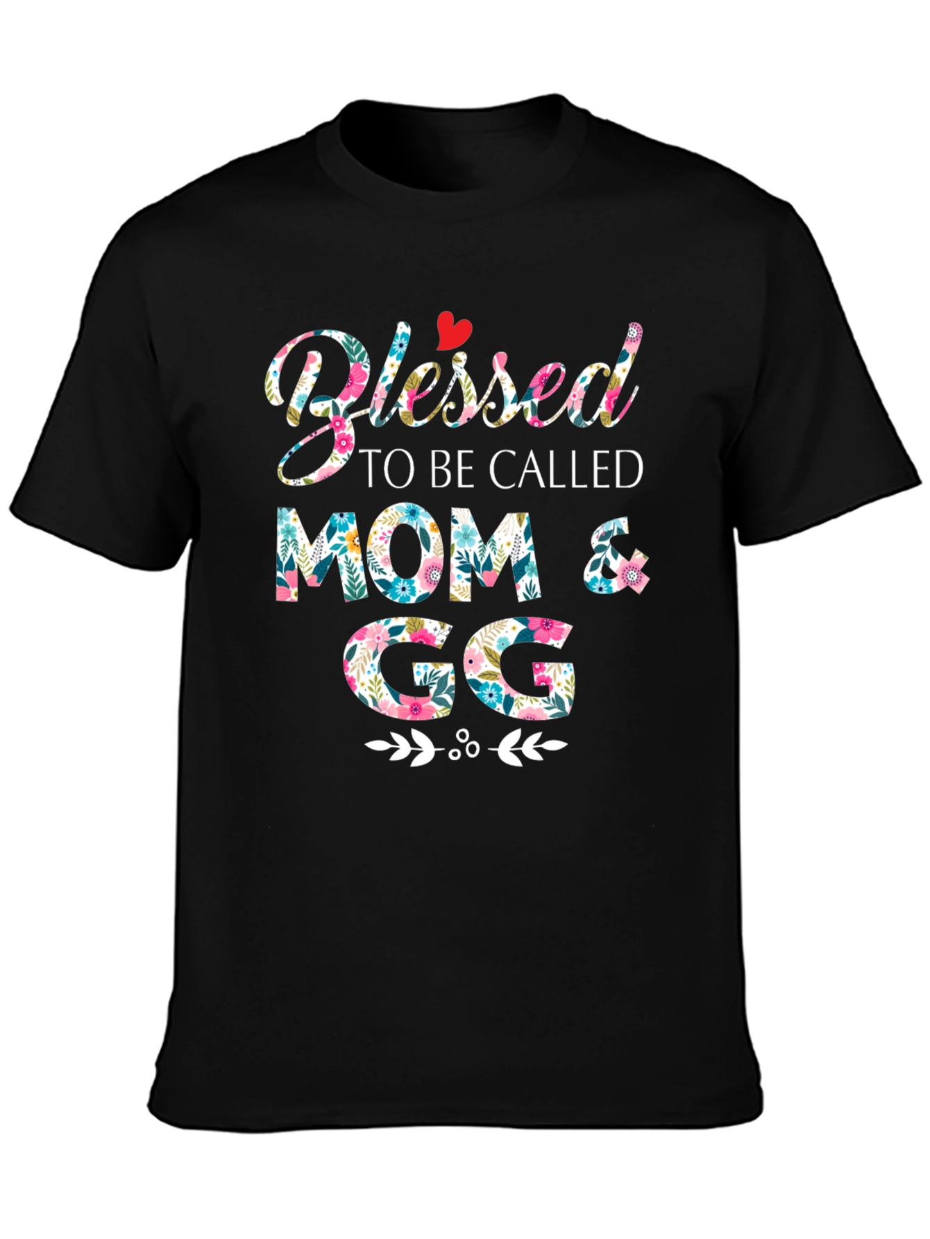 Blessed Mom & GG Floral T-Shirt