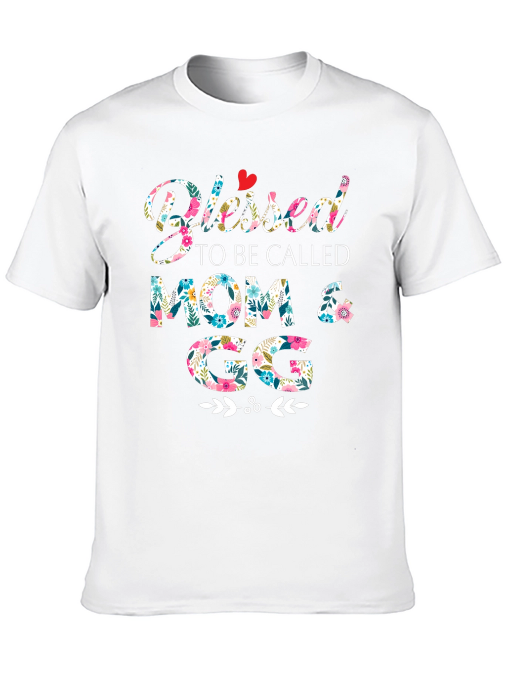 Blessed Mom & GG Floral T-Shirt