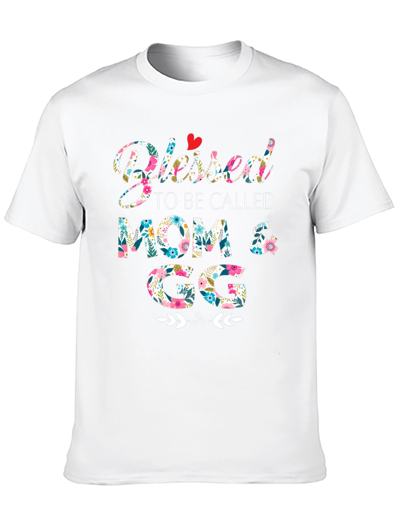 Blessed Mom & GG Floral T-Shirt