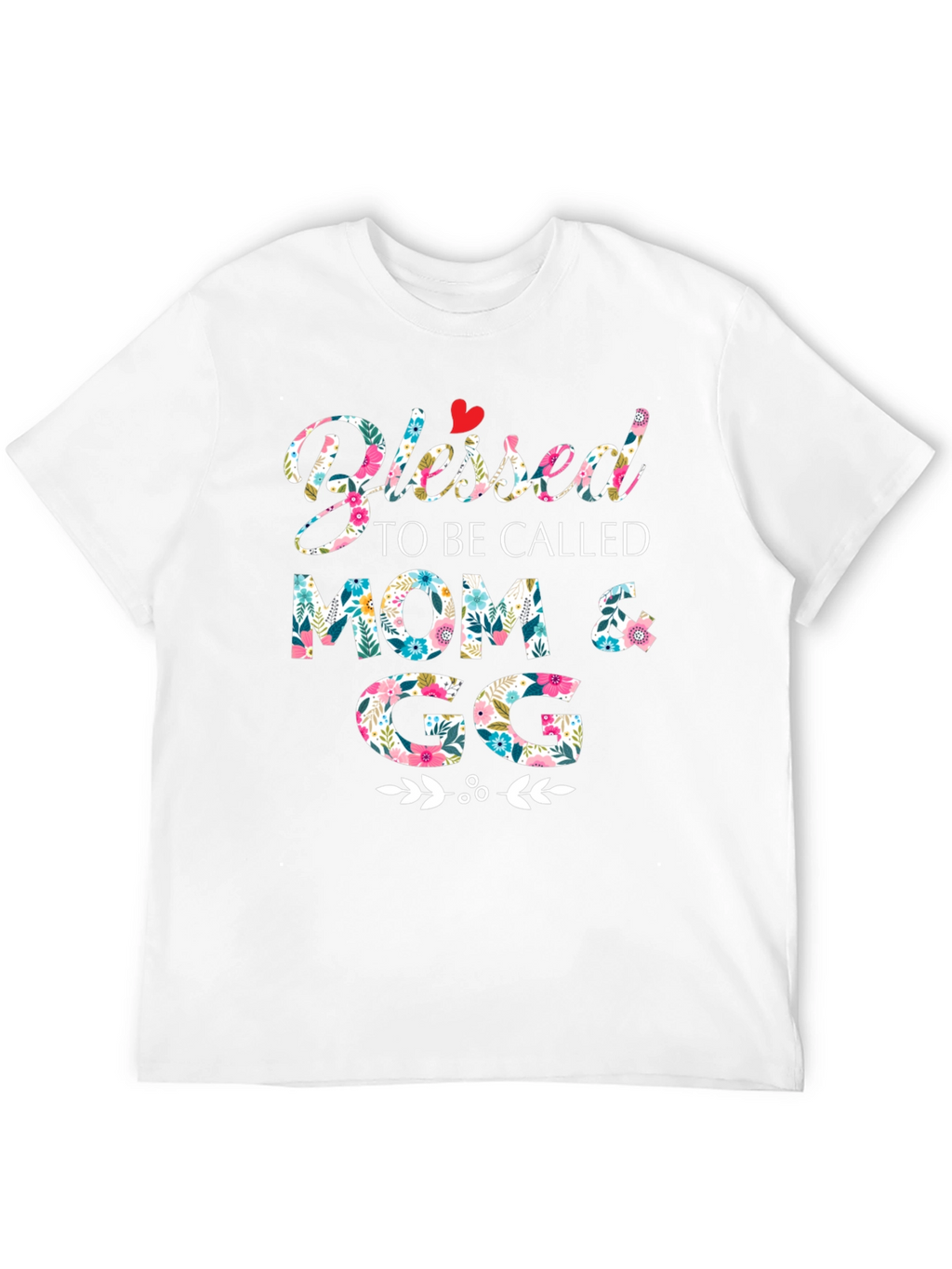 Blessed Mom & GG Floral T-Shirt