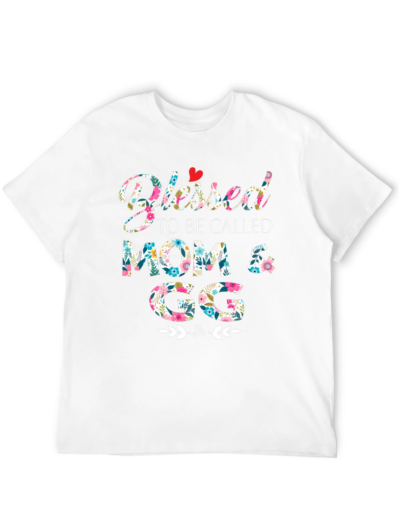 Blessed Mom & GG Floral T-Shirt
