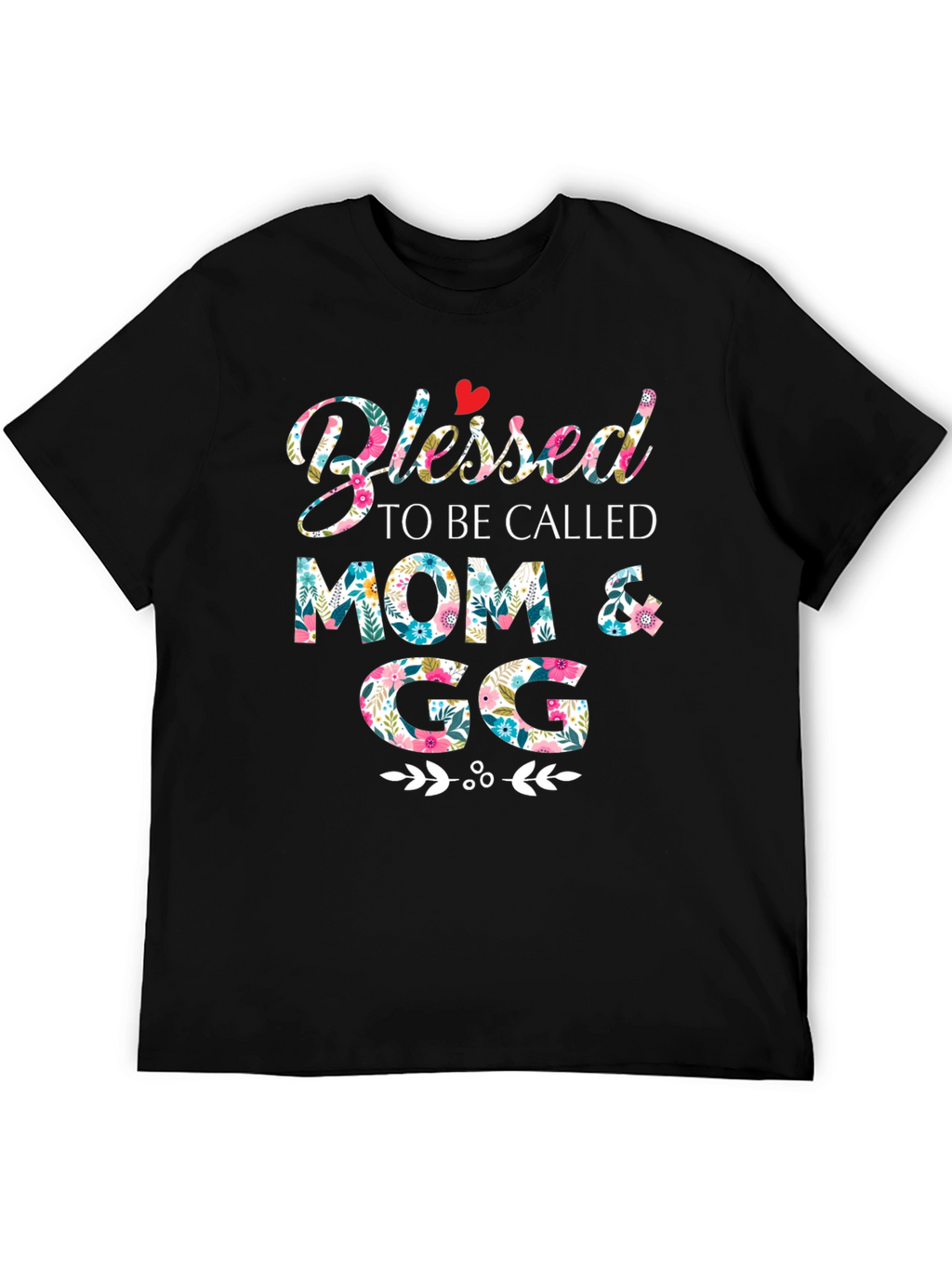 Blessed Mom & GG Floral T-Shirt