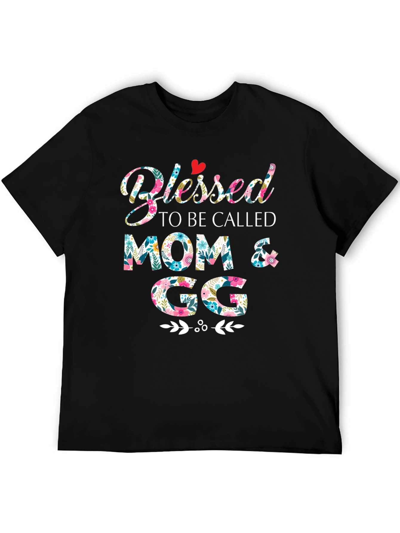 Blessed Mom & GG Floral T-Shirt