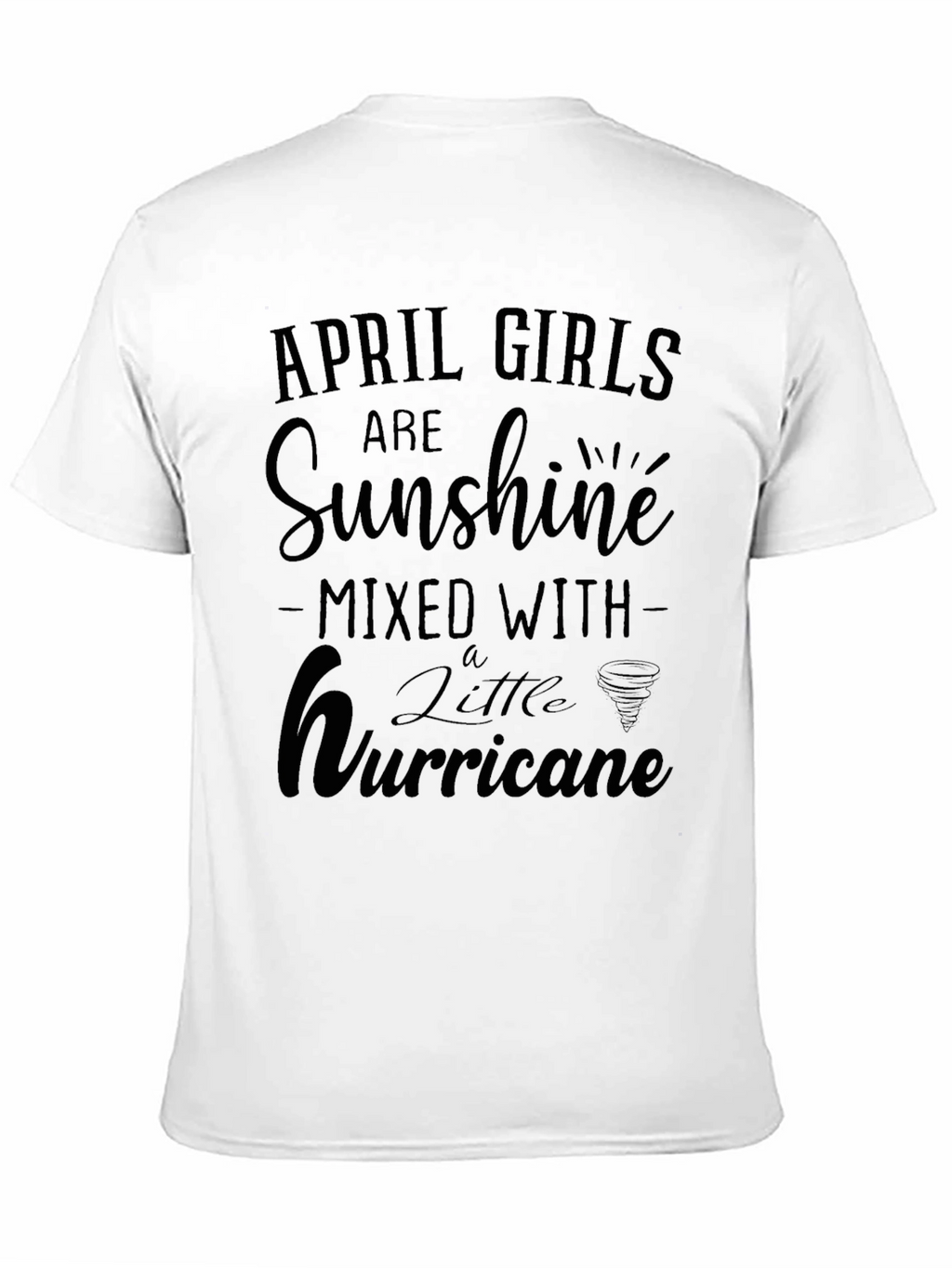April Girls Sunshine Hurricane Black T-Shirt